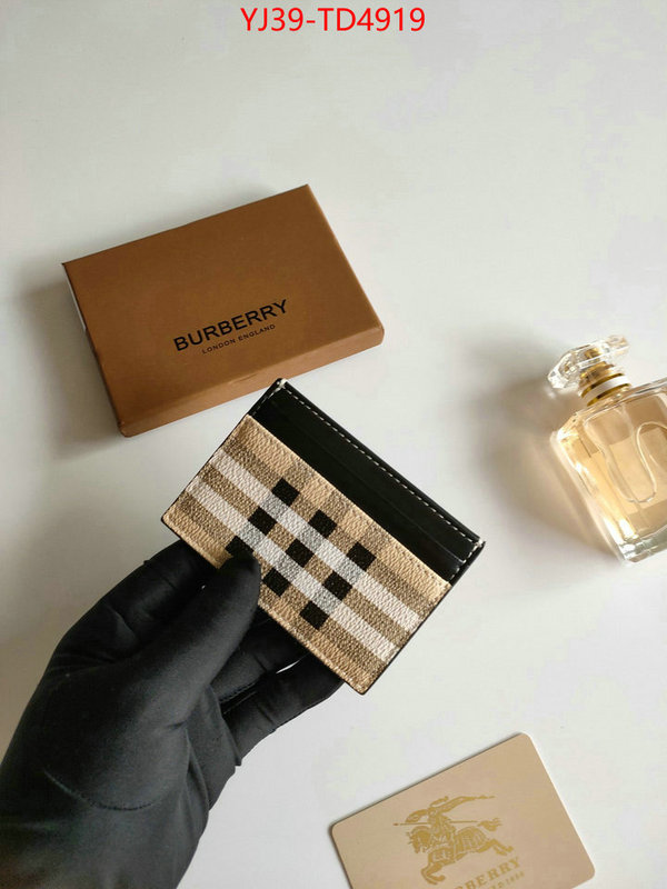 Burberry Bags(4A)-Wallet,best knockoff ,ID: TD4919,$: 39USD