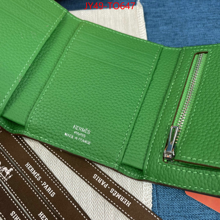 Hermes Bags(4A)-Wallet-,replica 1:1 high quality ,ID: TO647,$: 49USD