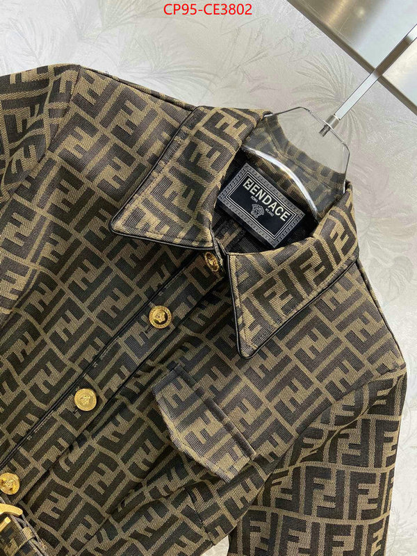 Clothing-Fendi,designer 1:1 replica , ID: CE3802,$: 95USD