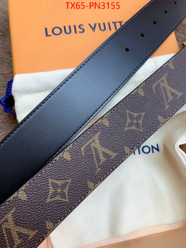 Belts-LV,shop the best high authentic quality replica , ID: PN3155,$: 65USD