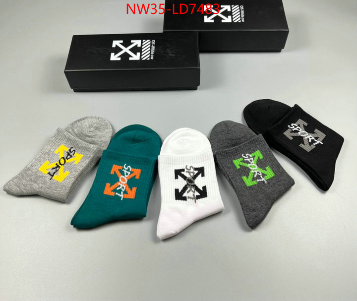 Sock-Offwhite,replica 2023 perfect luxury , ID: LD7483,$: 35USD