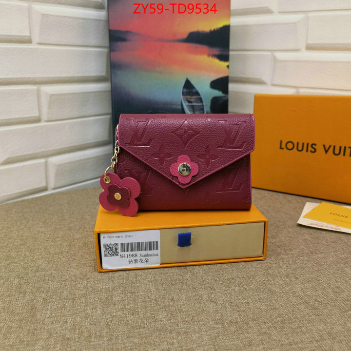 LV Bags(4A)-Wallet,luxury fashion replica designers ,ID: TD9534,$: 59USD