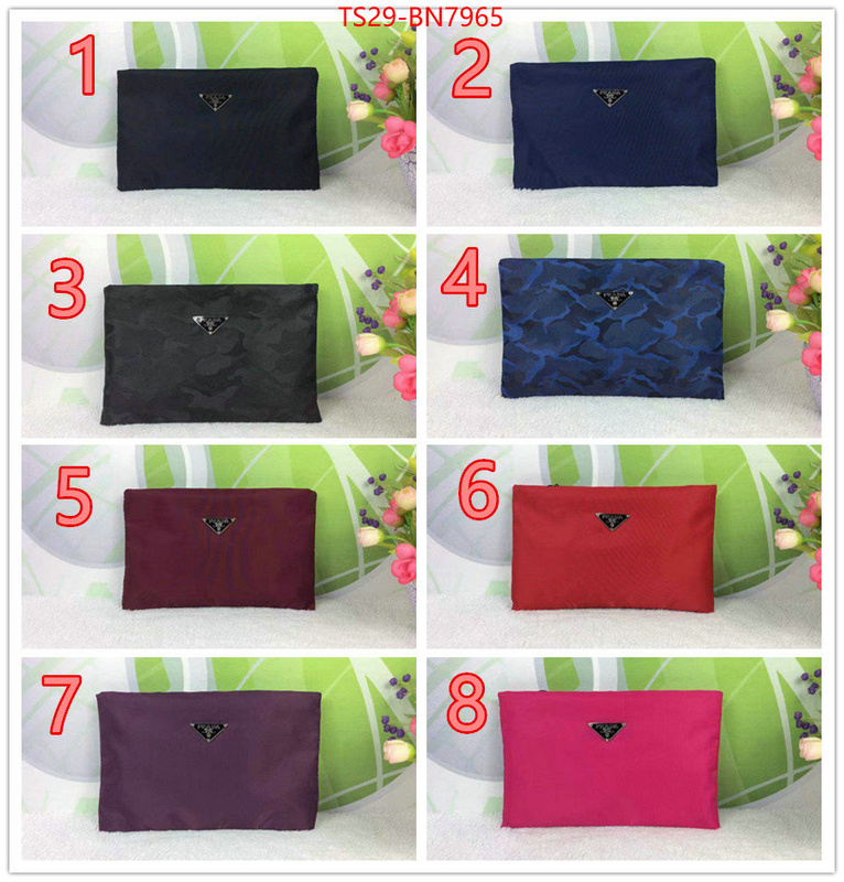 Prada Bags(4A)-Clutch-,where quality designer replica ,ID: BN7965,$: 29USD