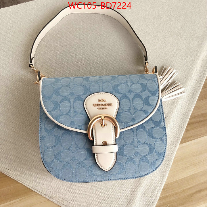 Coach Bags(4A)-Diagonal,only sell high-quality ,ID: BD7224,$: 105USD