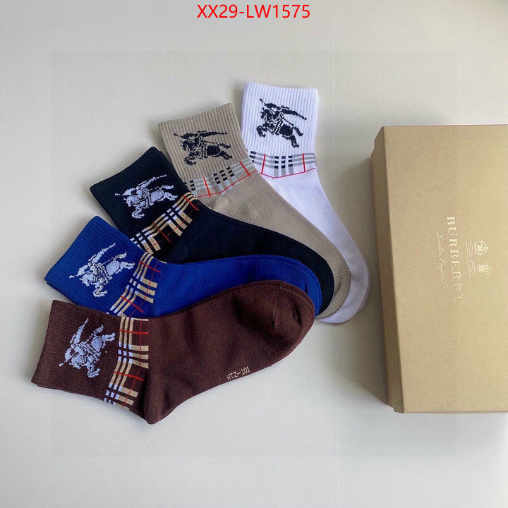 Sock-Burberry,outlet sale store , ID: LW1575,$: 29USD