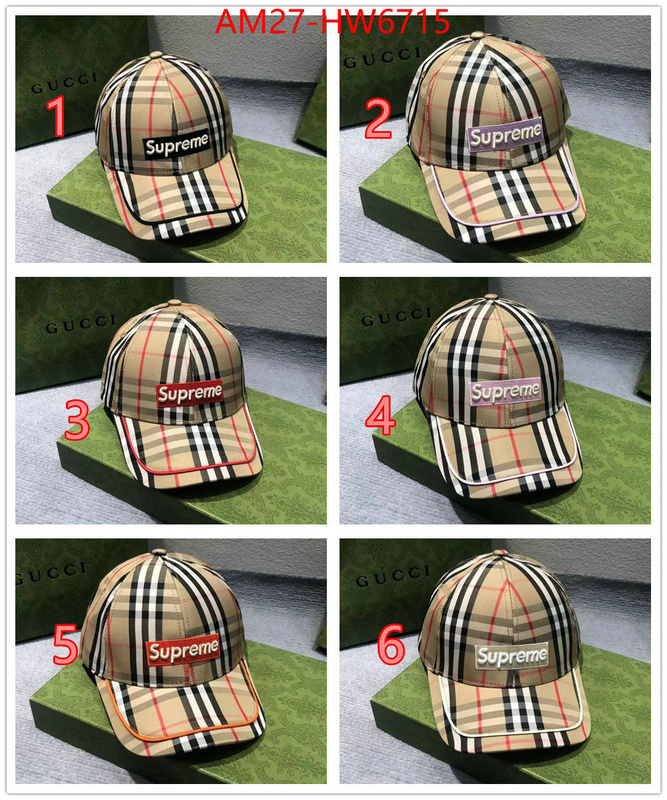 Cap (Hat)-Supreme,how to buy replcia , ID: HW6715,$: 27USD