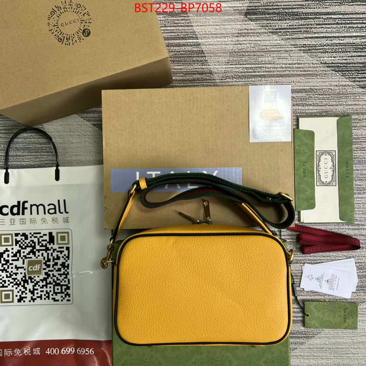 Gucci Bags(TOP)-Diagonal-,good ,ID: BP7058,$: 229USD