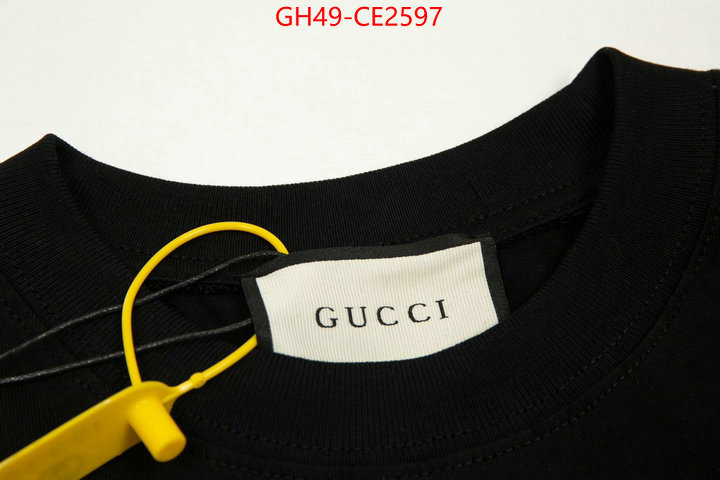 Clothing-Gucci,shop cheap high quality 1:1 replica , ID: CE2597,$: 49USD