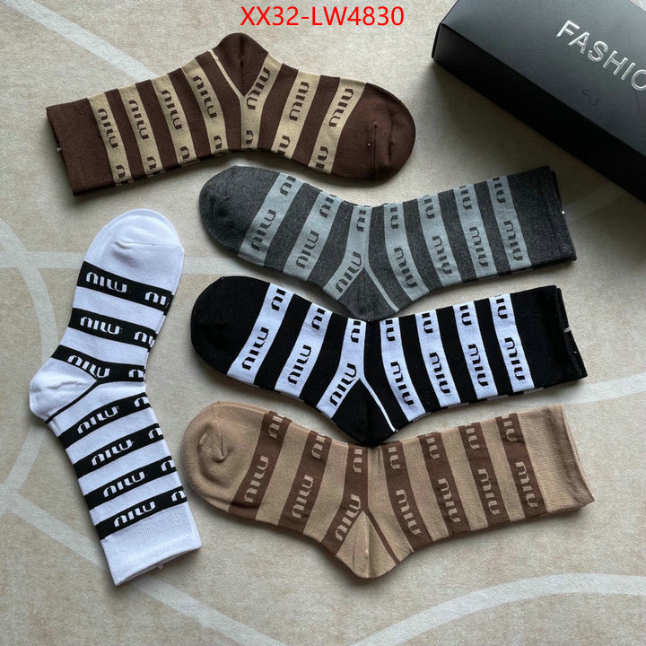 Sock-Miu Miu,mirror copy luxury , ID: LW4830,$: 32USD