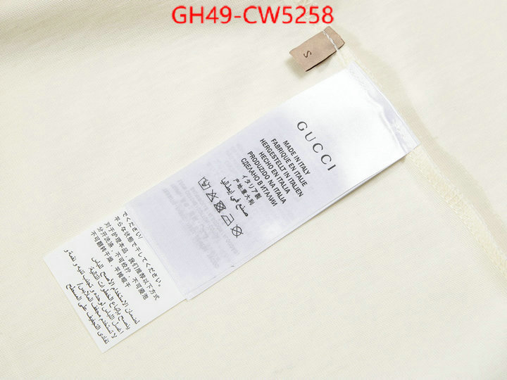 Clothing-Gucci,buy sell , ID: CW5258,$: 49USD