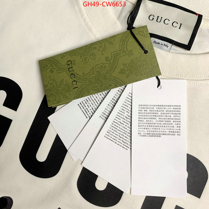 Clothing-Gucci,the quality replica , ID: CW6653,$: 49USD