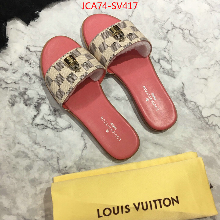 Women Shoes-LV,what 1:1 replica , ID: SV417,$:74USD