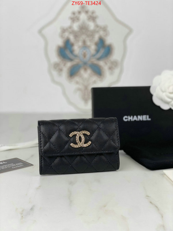 Chanel Bags(4A)-Wallet-,ID: TE3424,$: 69USD