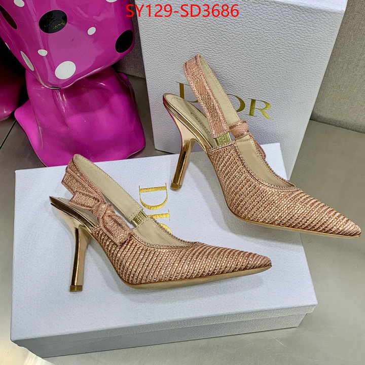 Women Shoes-Dior,buy 2023 replica , ID: SD3686,$: 129USD