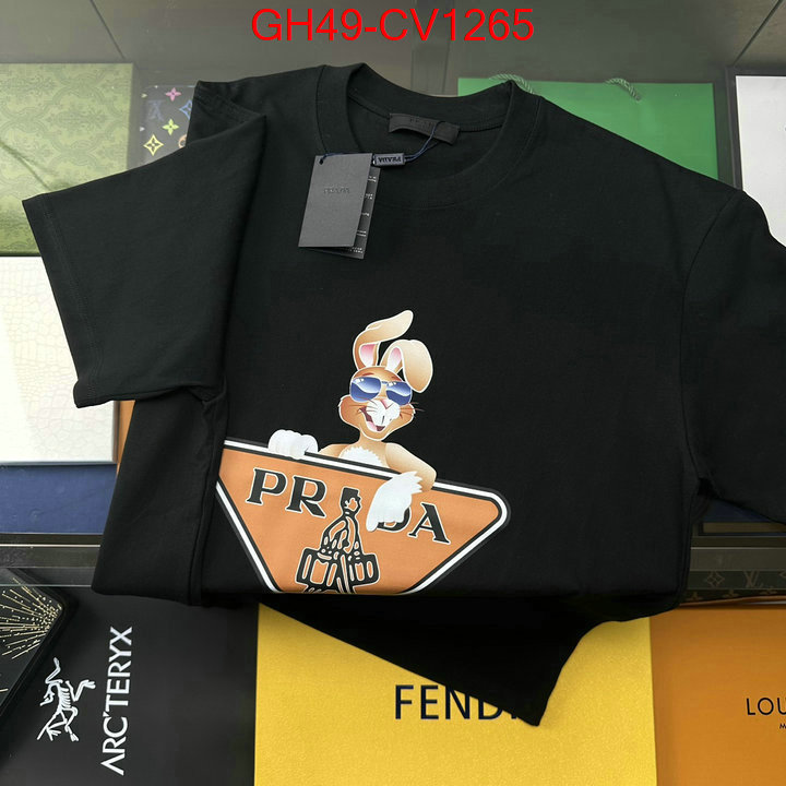 Clothing-Prada,shop cheap high quality 1:1 replica , ID: CV1265,$: 49USD