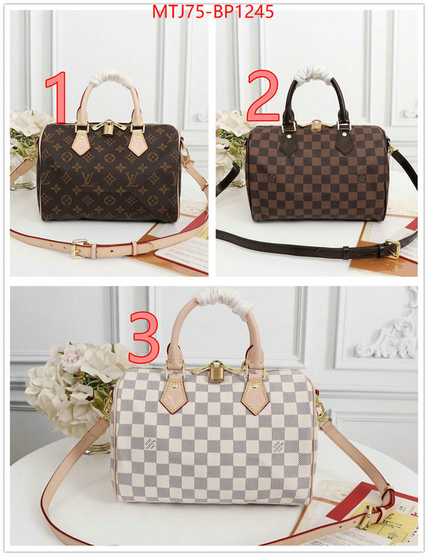 LV Bags(4A)-Speedy-,replica 1:1 ,ID: BP1245,$: 75USD