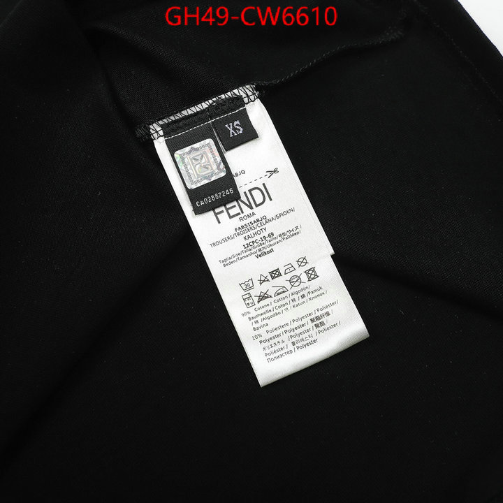 Clothing-Fendi,high quality replica designer , ID: CW6610,$: 49USD