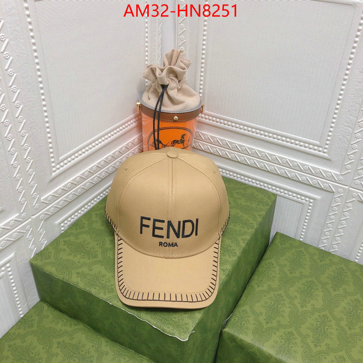 Cap (Hat)-Fendi,high quality customize , ID: HN8251,$: 32USD