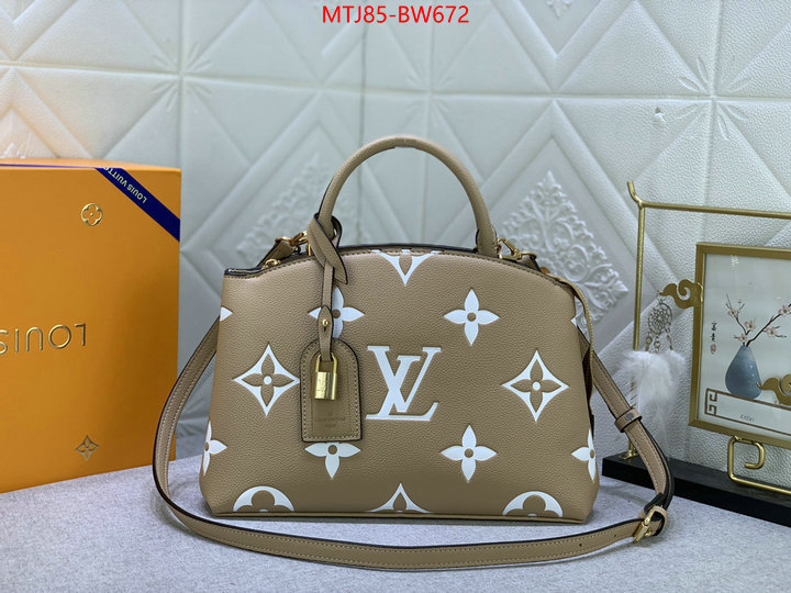 LV Bags(4A)-Handbag Collection-,mirror quality ,ID: BW672,$: 85USD