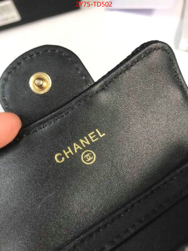 Chanel Bags(4A)-Wallet-,ID: TD502,$: 75USD