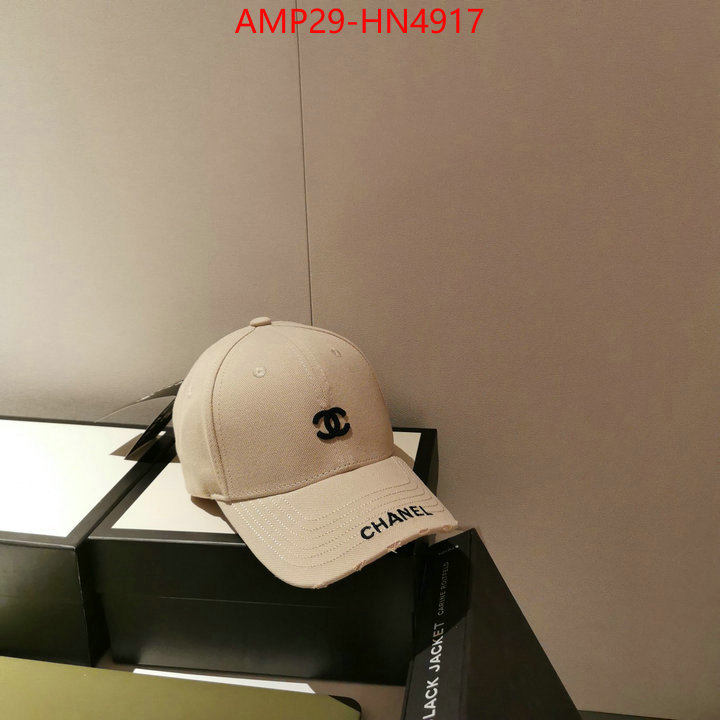 Cap (Hat)-Chanel,replica 1:1 high quality , ID: HN4917,$: 29USD