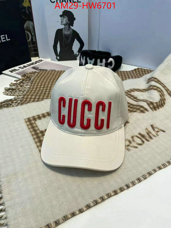 Cap (Hat)-Gucci,top 1:1 replica , ID: HW6701,$: 29USD