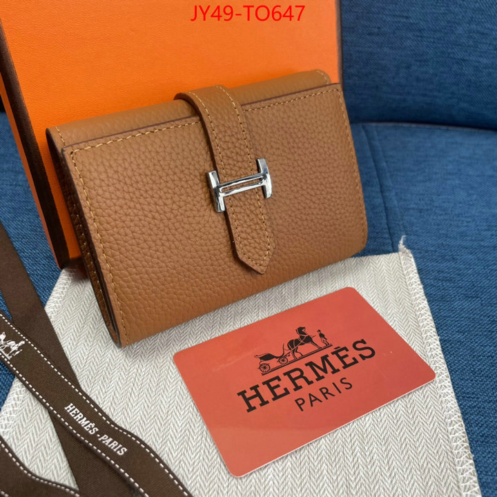 Hermes Bags(4A)-Wallet-,replica 1:1 high quality ,ID: TO647,$: 49USD