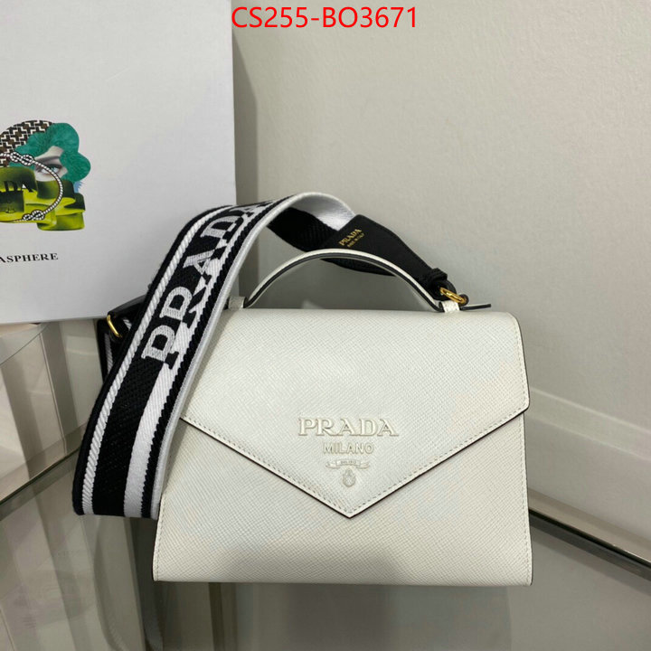 Prada Bags(TOP)-Diagonal-,ID: BO3671,$: 255USD