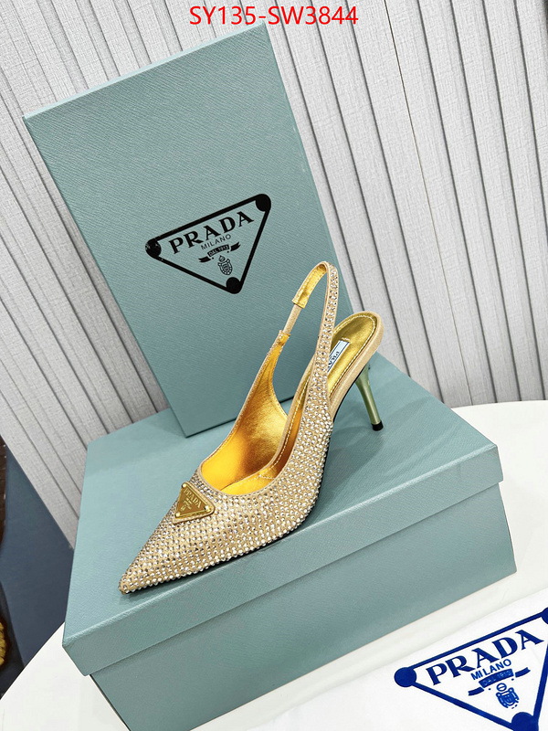 Women Shoes-Prada,fake , ID: SW3844,$: 135USD