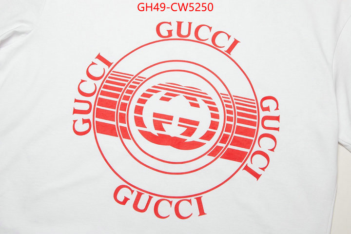 Clothing-Gucci,best quality replica , ID: CW5250,$: 49USD