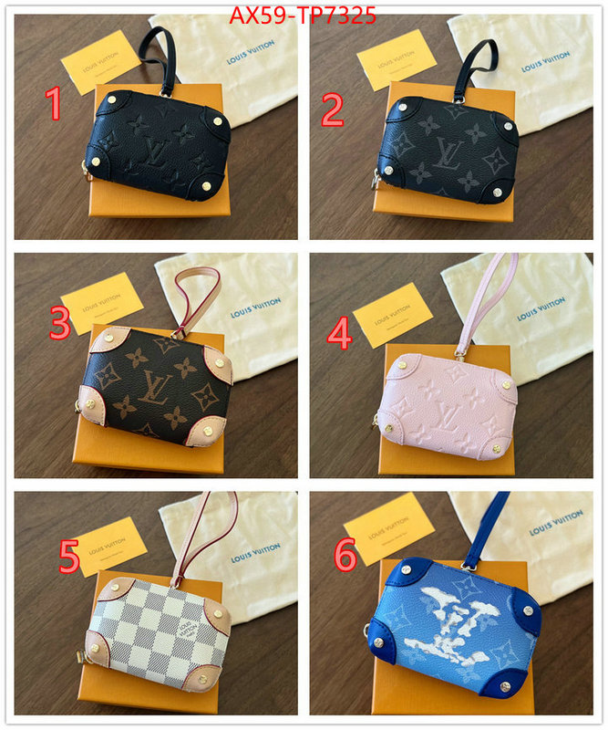 LV Bags(4A)-Wallet,fake designer ,ID: TP7325,$: 59USD