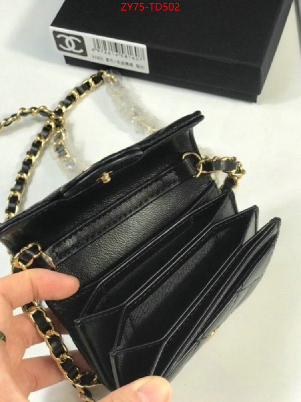 Chanel Bags(4A)-Wallet-,ID: TD502,$: 75USD