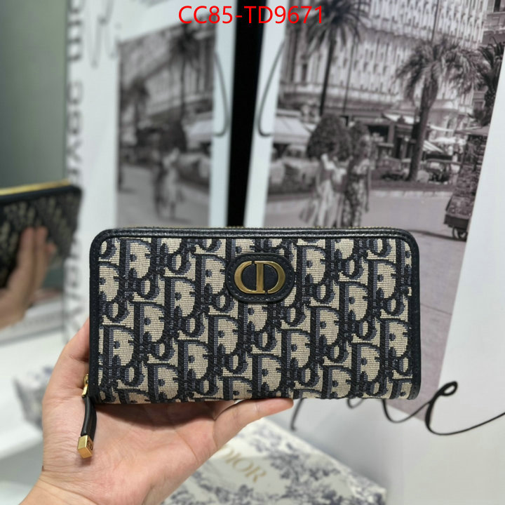 Dior Bags(TOP)-Wallet-,ID: TD9671,$: 85USD