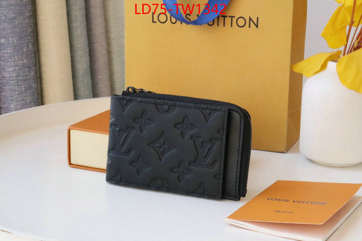 LV Bags(TOP)-Wallet,ID: TW1342,$: 75USD