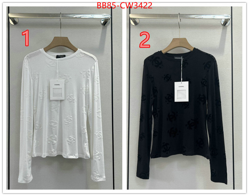 Clothing-Chanel,2023 replica wholesale cheap sales online , ID: CW3422,$: 85USD