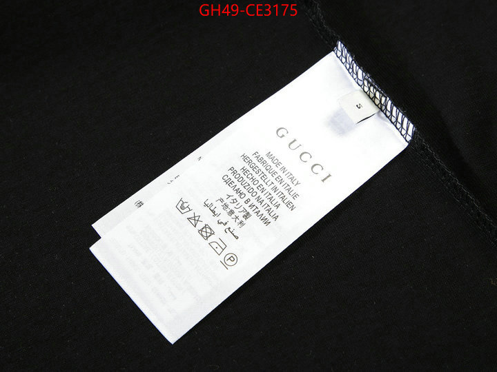 Clothing-Gucci,replica aaaaa designer , ID: CE3175,$: 49USD