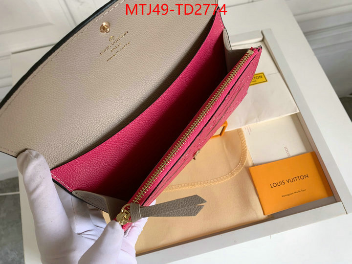 LV Bags(4A)-Wallet,ID: TD2774,$: 49USD