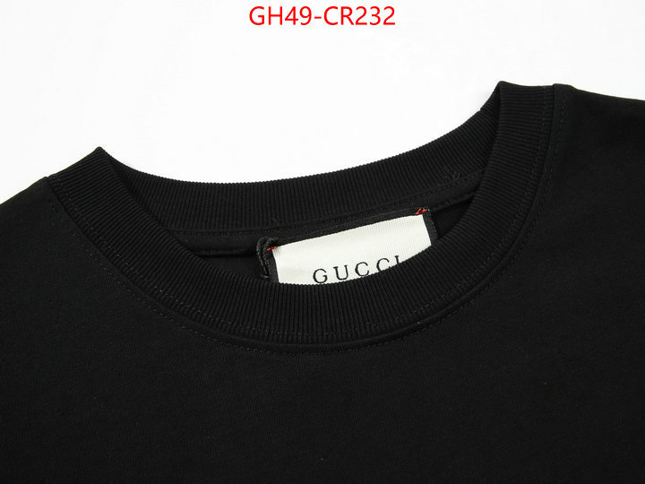 Clothing-Gucci,buy luxury 2023 , ID: CR232,$: 49USD