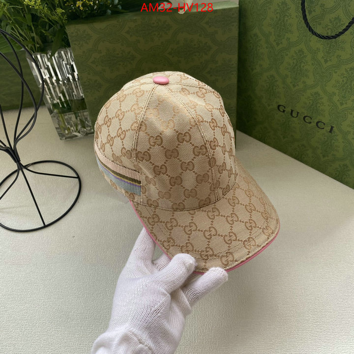 Cap (Hat)-Gucci,high quality 1:1 replica , ID: HV128,$: 32USD