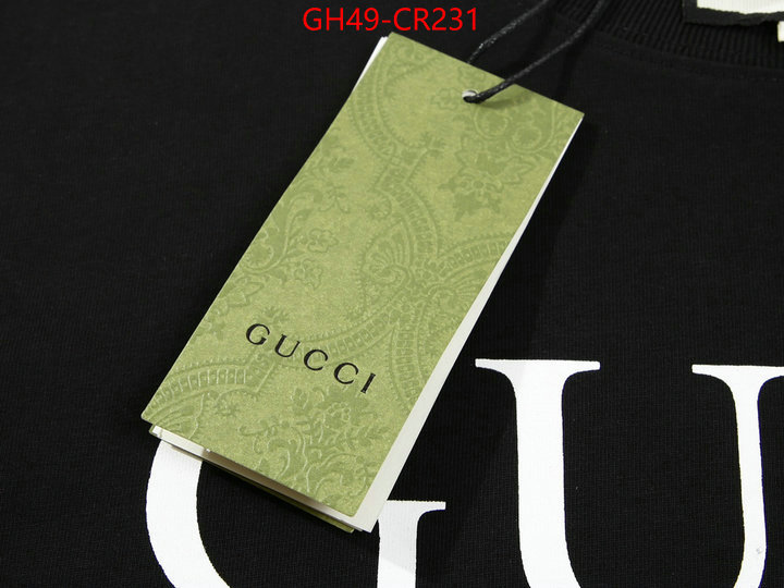 Clothing-Gucci,high quality happy copy , ID: CR231,$: 49USD