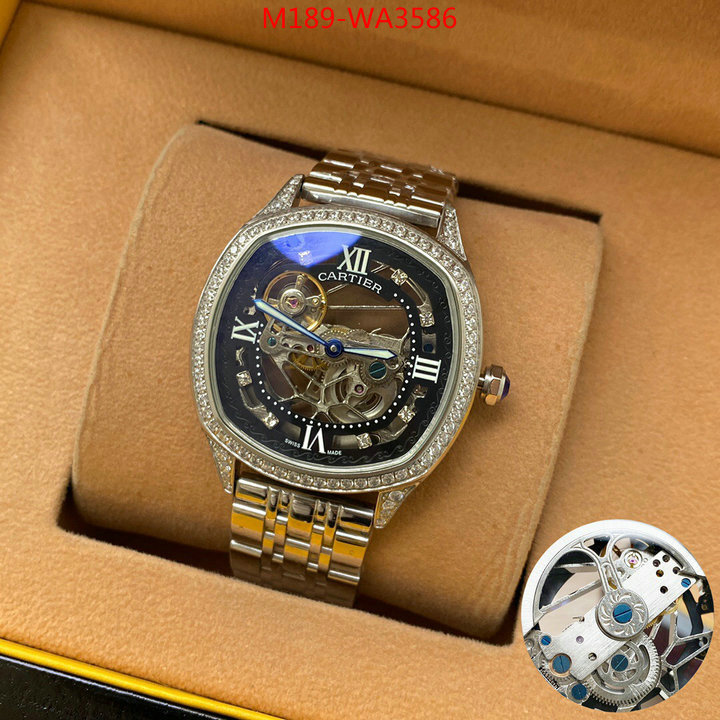 Watch(4A)-Cartier,aaaaa quality replica ,ID: WA3586,$: 189USD