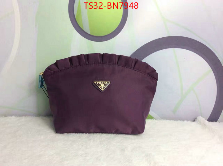 Prada Bags(4A)-Clutch-,the best ,ID: BN7948,$: 32USD