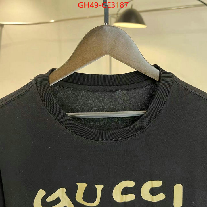 Clothing-Gucci,where should i buy to receive , ID: CE3187,$: 49USD