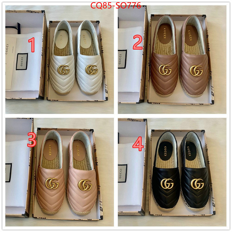 Women Shoes-Gucci,best quality replica , ID: SO776,$: 85USD