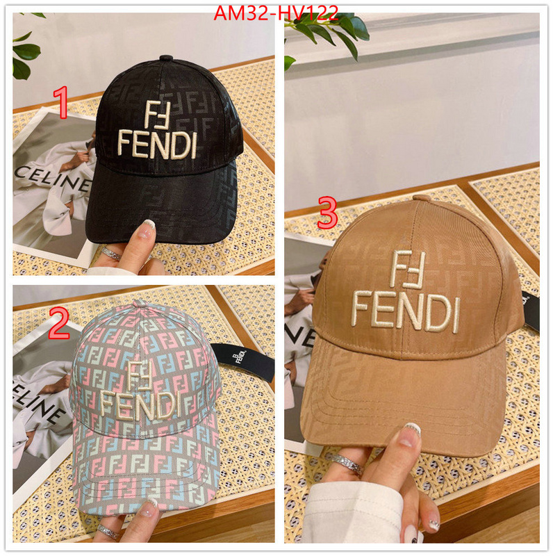 Cap (Hat)-Fendi,what's the best to buy replica , ID: HV122,$: 32USD