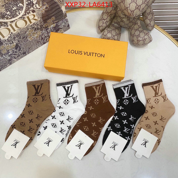 Sock-LV,designer 1:1 replica , ID: LA6413,$: 32USD