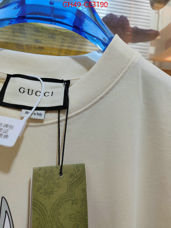 Clothing-Gucci,wholesale imitation designer replicas , ID: CE3190,$: 49USD