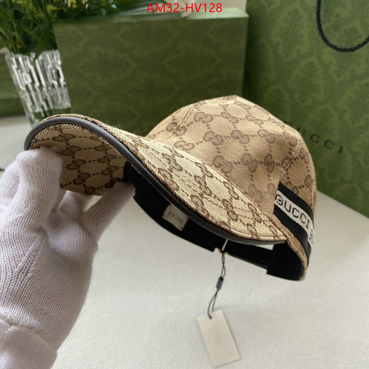 Cap (Hat)-Gucci,high quality 1:1 replica , ID: HV128,$: 32USD