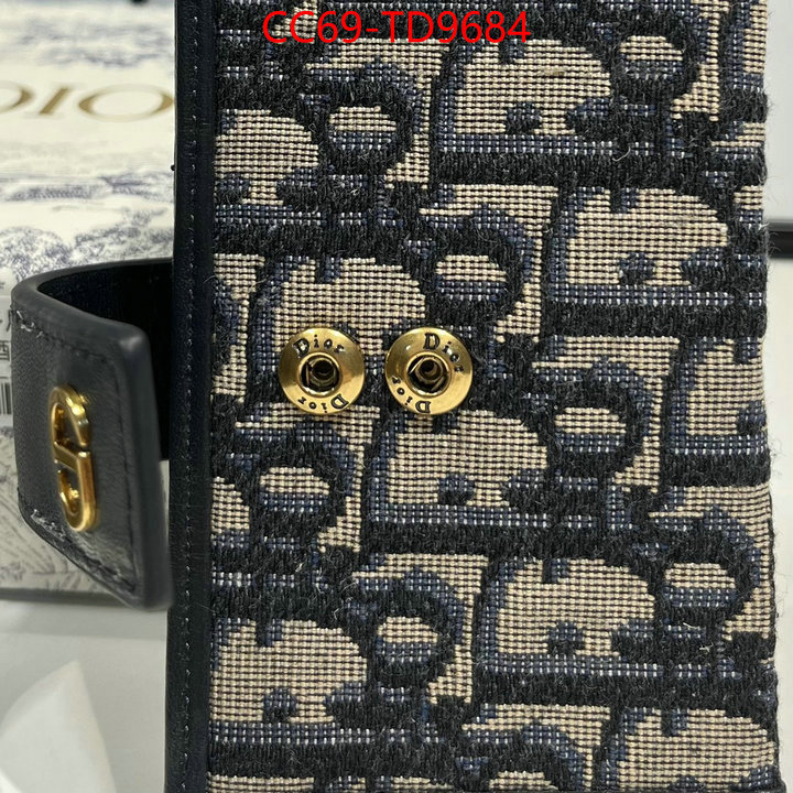 Dior Bags(TOP)-Wallet-,ID: TD9684,$: 69USD