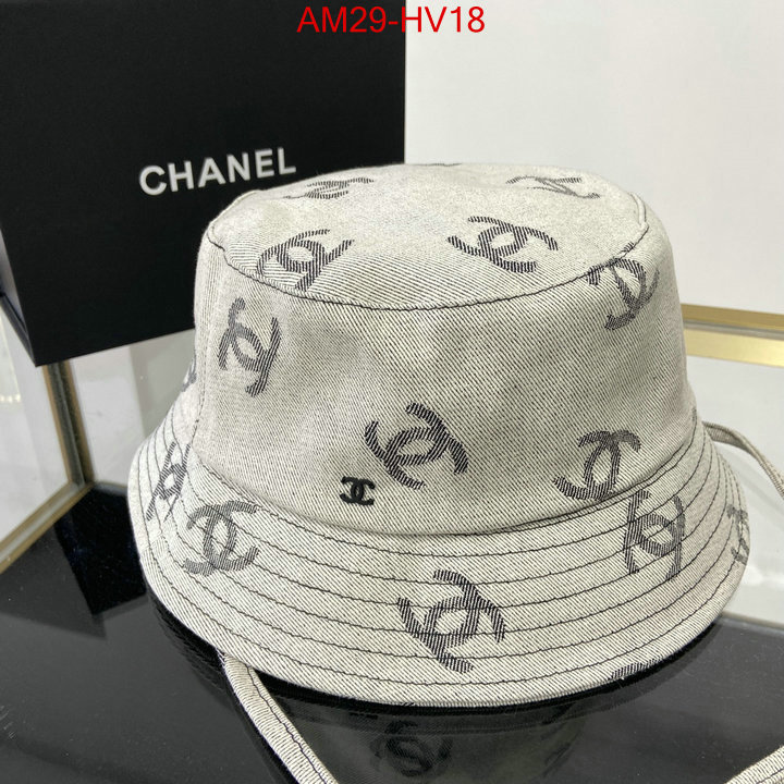 Cap (Hat)-Chanel,buy top high quality replica ,ID: HV18,$: 29USD